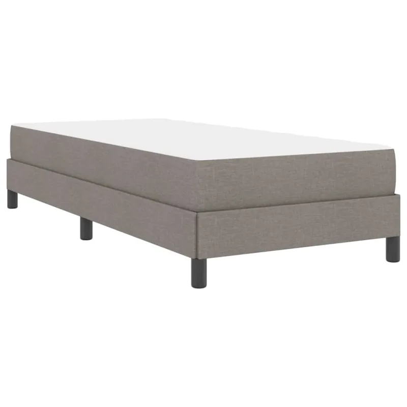 Kiemas lova su čiužiniu Taupe 80 x 200 cm audinys