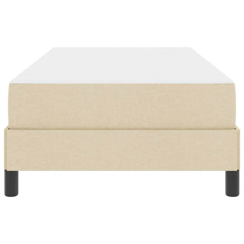 Kiemas lova su čiužiniu Kreminė 90 x 190 cm audinys