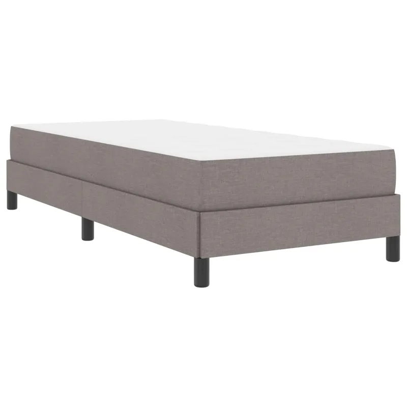 Kiemas lova su čiužiniu Taupe 90 x 200 cm audinys