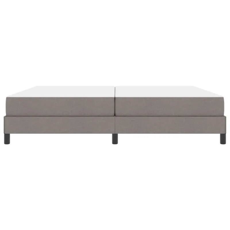 Kiemas lova su čiužiniu Taupe 200 x 200 cm audinys
