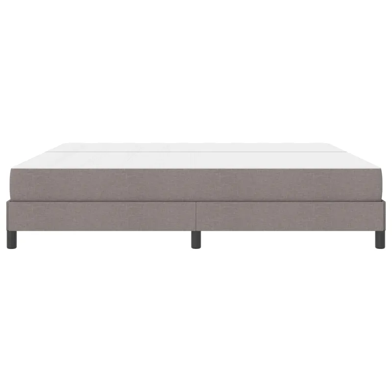 Kiemas lova su čiužiniu Taupe 200 x 200 cm audinys