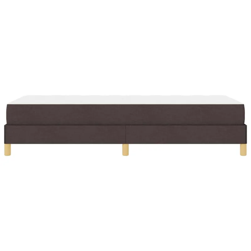 Kiemas lova su čiužiniu Tamsiai rudas 80 x 200 cm audinys