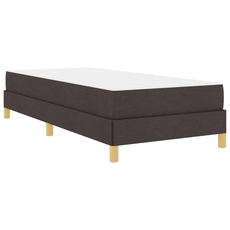 Kiemas lova su čiužiniu Tamsiai rudas 90 x 190 cm audinys