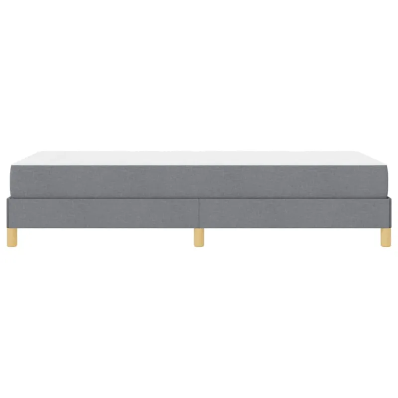 Kiemas lova su čiužiniu Šviesiai pilka 90 x 200 cm audinys