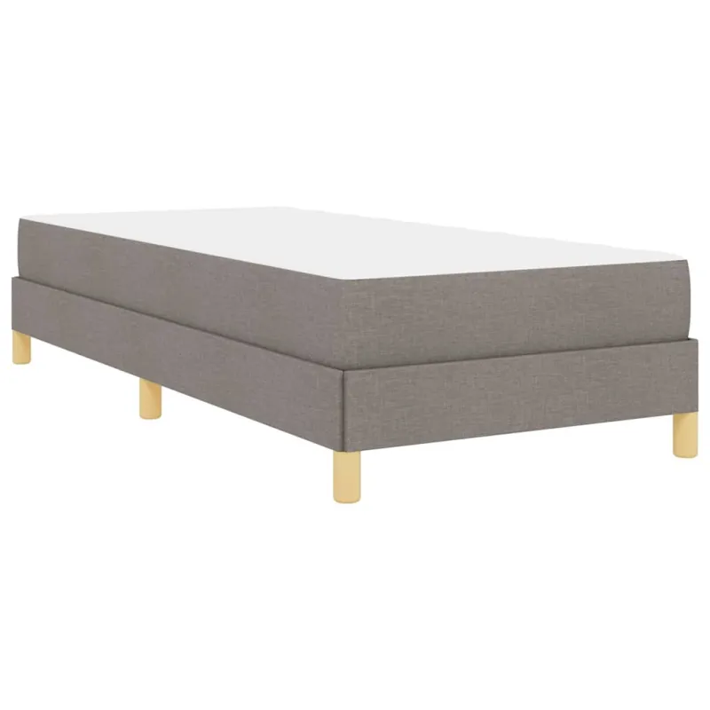 Kiemas lova su čiužiniu Taupe 90 x 200 cm audinys