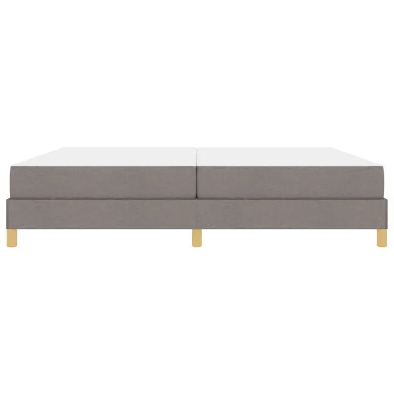 Kiemas lova su čiužiniu Taupe 200 x 200 cm audinys
