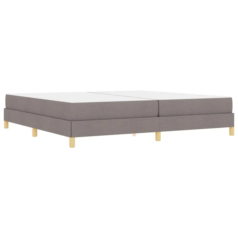 Kiemas lova su čiužiniu Taupe 200 x 200 cm audinys
