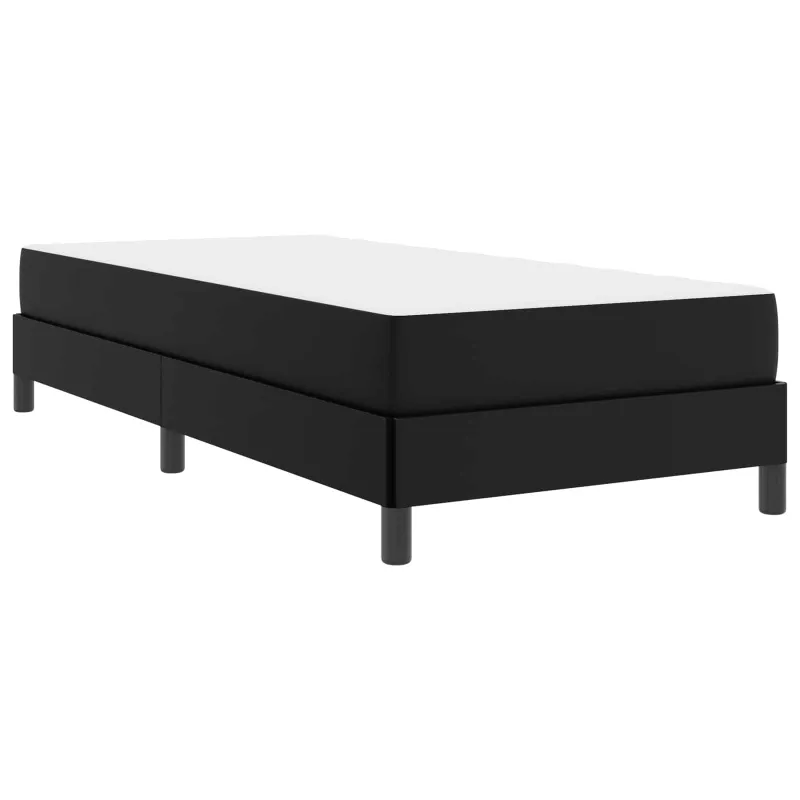 Lovos rėmas su čiužiniu Juoda 80 x 200 cm audinys