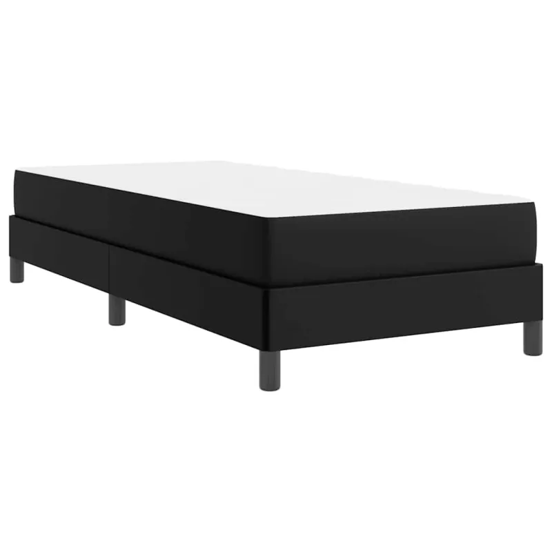Lovos rėmas su čiužiniu Juoda 80 x 200 cm audinys