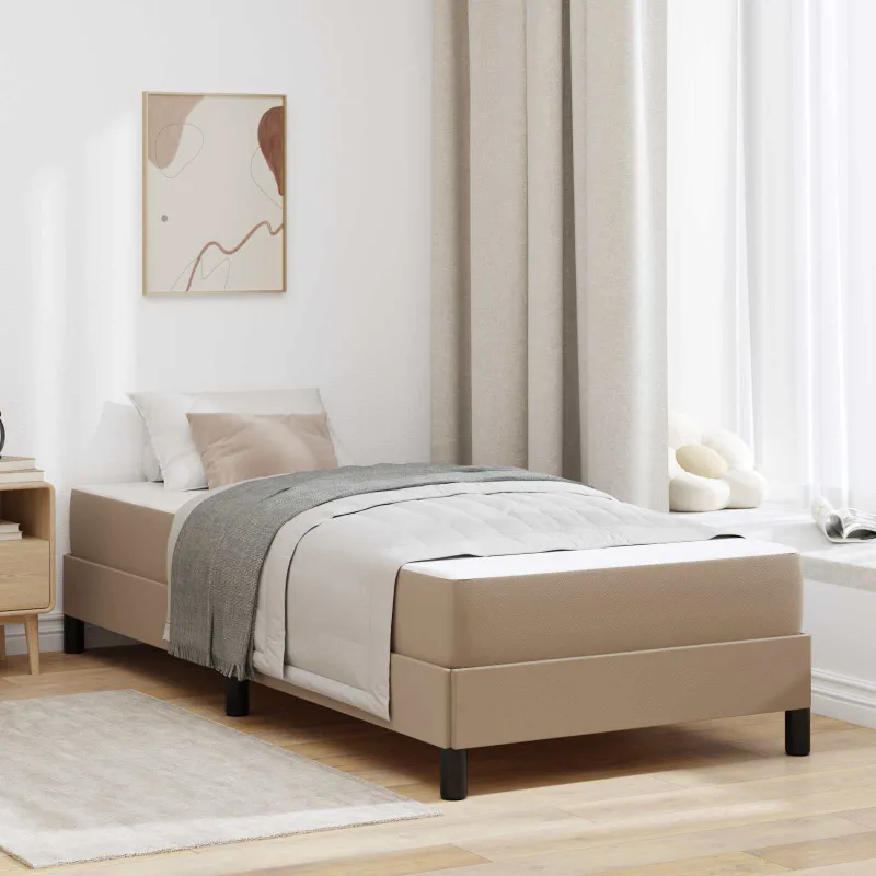 Lovos rėmas su čiužiniu Kapučino 90 x 190 cm audinys