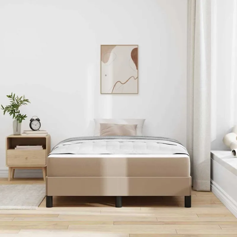 Lovos rėmas su čiužiniu Kapučino 120 x 200 cm audinys