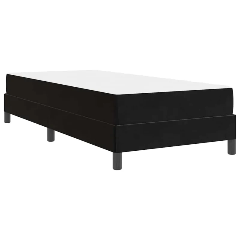 Kiemas lova su čiužiniu Juoda 90 x 220 cm audinys