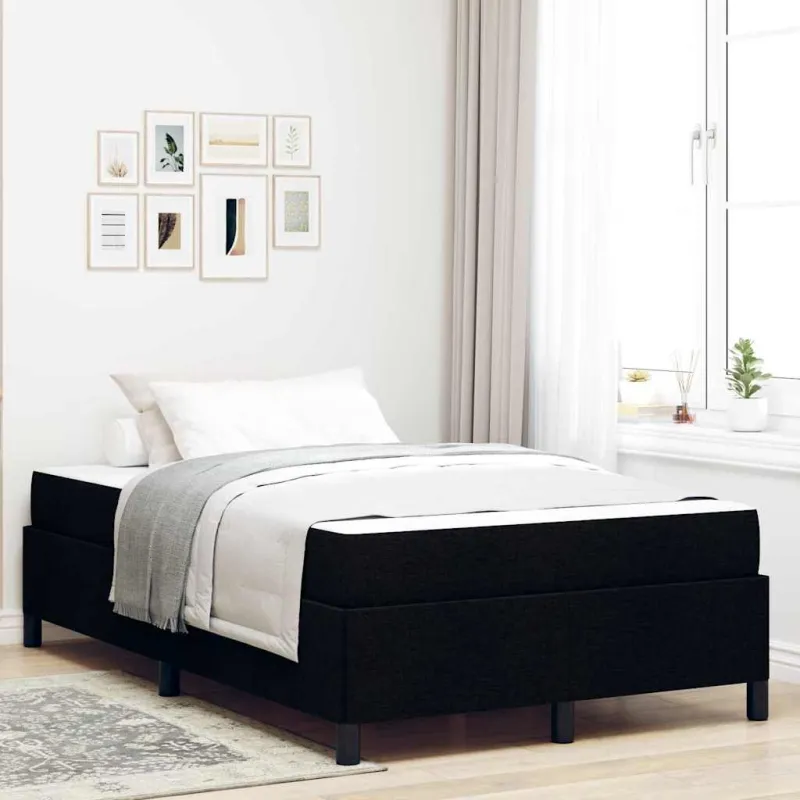 Kiemas lova Juoda 120 x 200 cm audinys