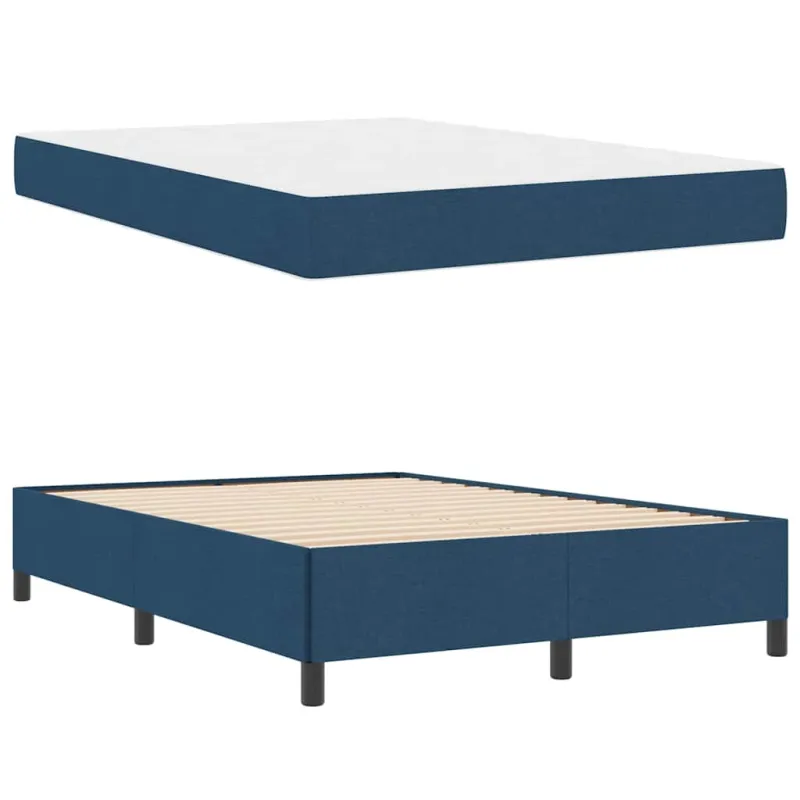 Kiemas lova Mėlyna 160 x 200 cm audinys