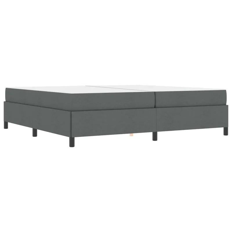 Kiemas lova su čiužiniu Tamsiai pilka 200 x 200 cm audinys