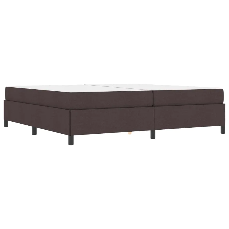 Kiemas lova su čiužiniu Tamsiai rudas 200 x 200 cm audinys