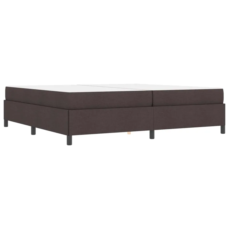 Kiemas lova su čiužiniu Tamsiai rudas 200 x 200 cm audinys