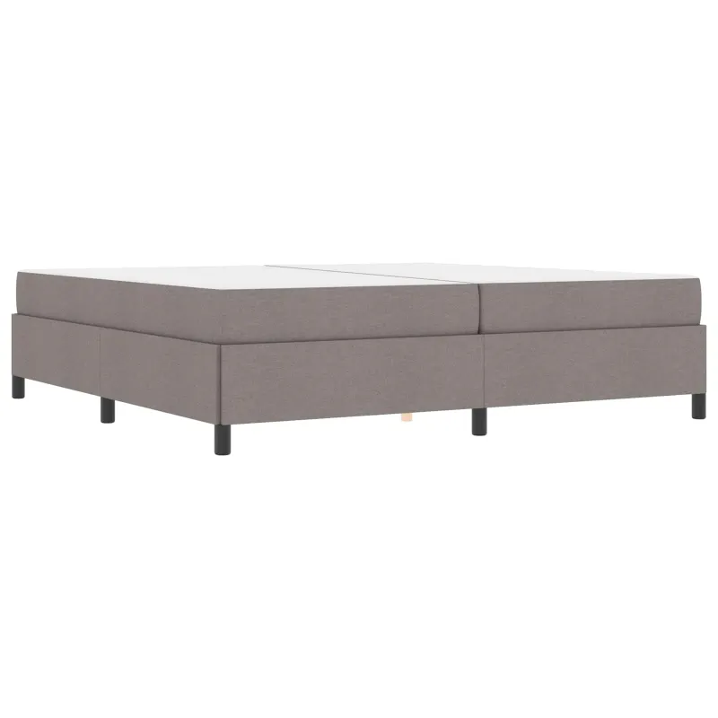 Kiemas lova su čiužiniu Taupe 200 x 200 cm audinys