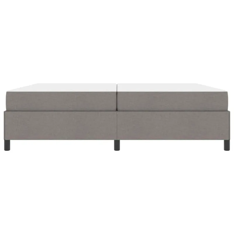 Kiemas lova su čiužiniu Taupe 200 x 200 cm audinys