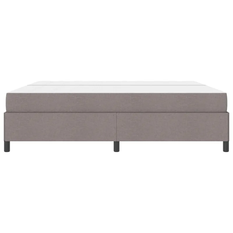 Kiemas lova su čiužiniu Taupe 200 x 200 cm audinys