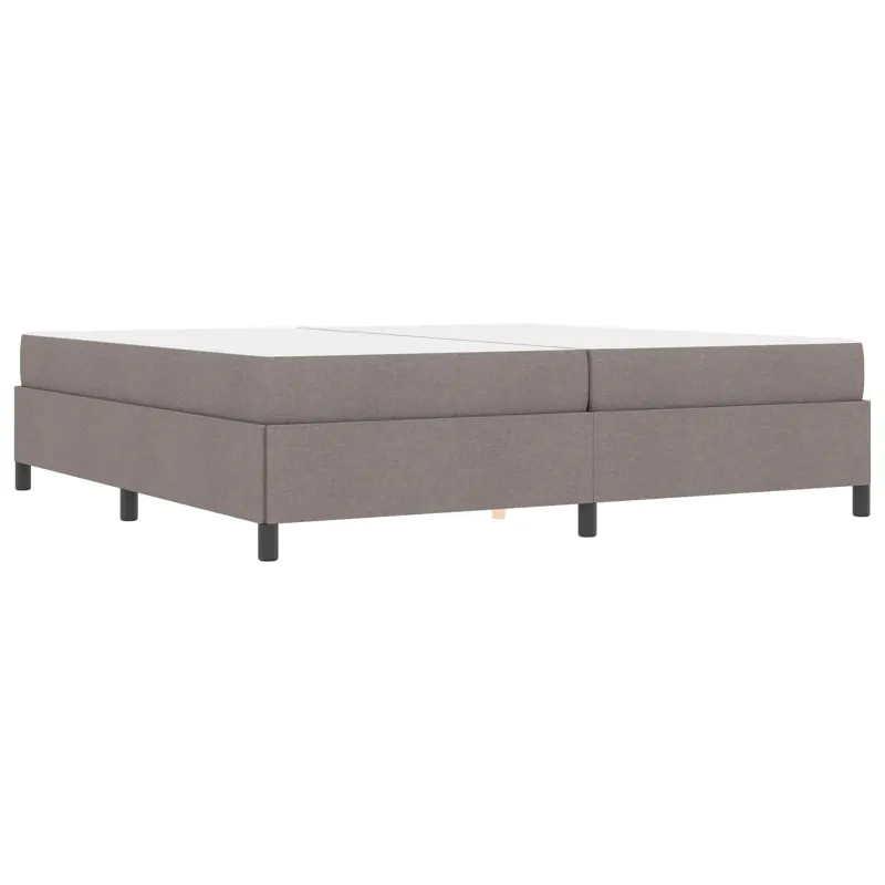 Kiemas lova su čiužiniu Taupe 200 x 200 cm audinys