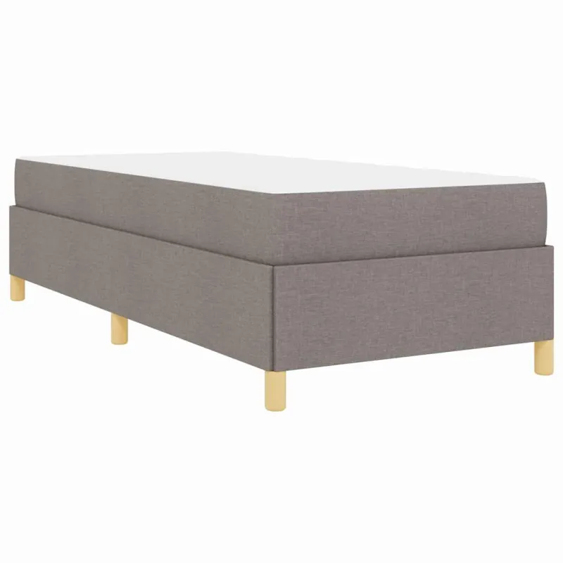 Lovos rėmas su čiužiniu Taupe 80 x 200 cm audinys