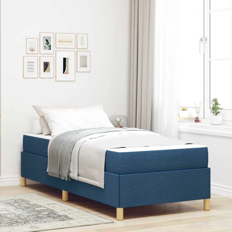 Lovos rėmas su čiužiniu Mėlyna 80 x 200 cm audinys