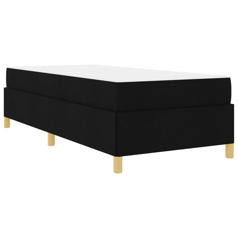 Lovos rėmas su čiužiniu Juoda 90 x 190 cm audinys