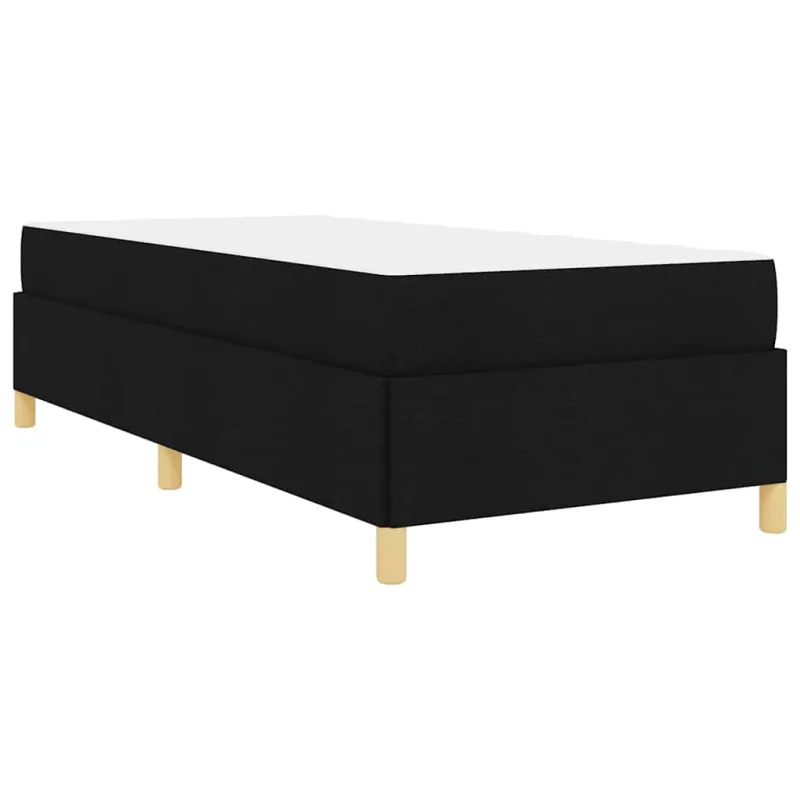 Lovos rėmas su čiužiniu Juoda 90 x 190 cm audinys