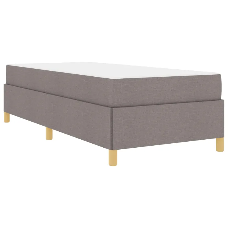 Lovos rėmas su čiužiniu Taupe 90 x 190 cm audinys