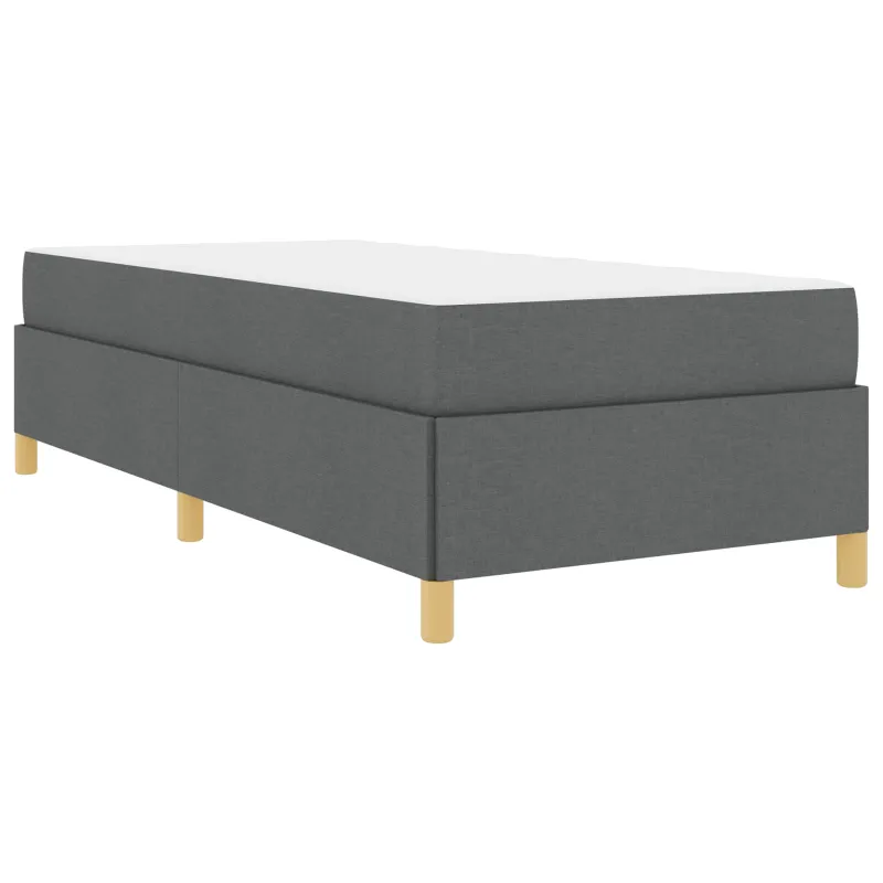 Lovos rėmas su čiužiniu Tamsiai pilka 90 x 200 cm audinys