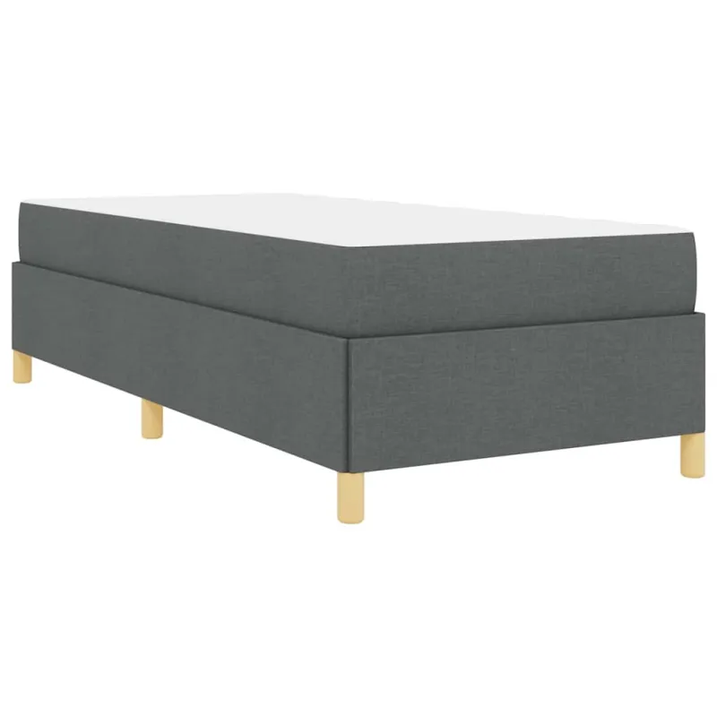 Lovos rėmas su čiužiniu Tamsiai pilka 90 x 200 cm audinys