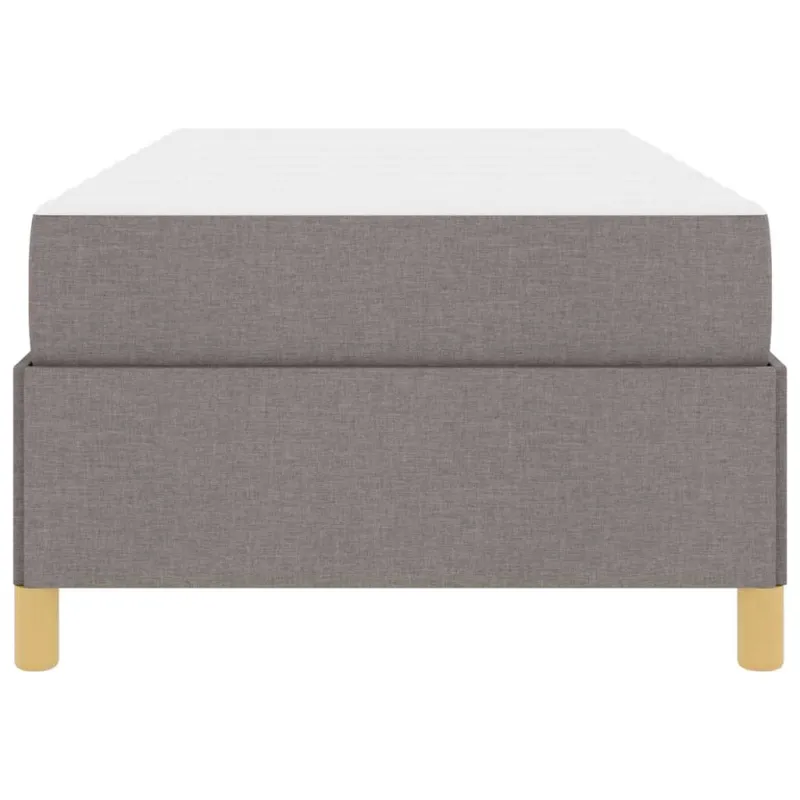 Lovos rėmas su čiužiniu Taupe 90 x 200 cm audinys