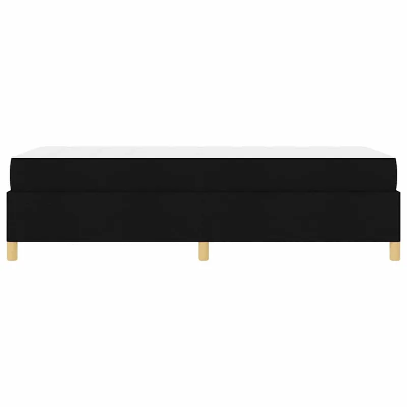Lovos rėmas su čiužiniu Juoda 100 x 200 cm audinys