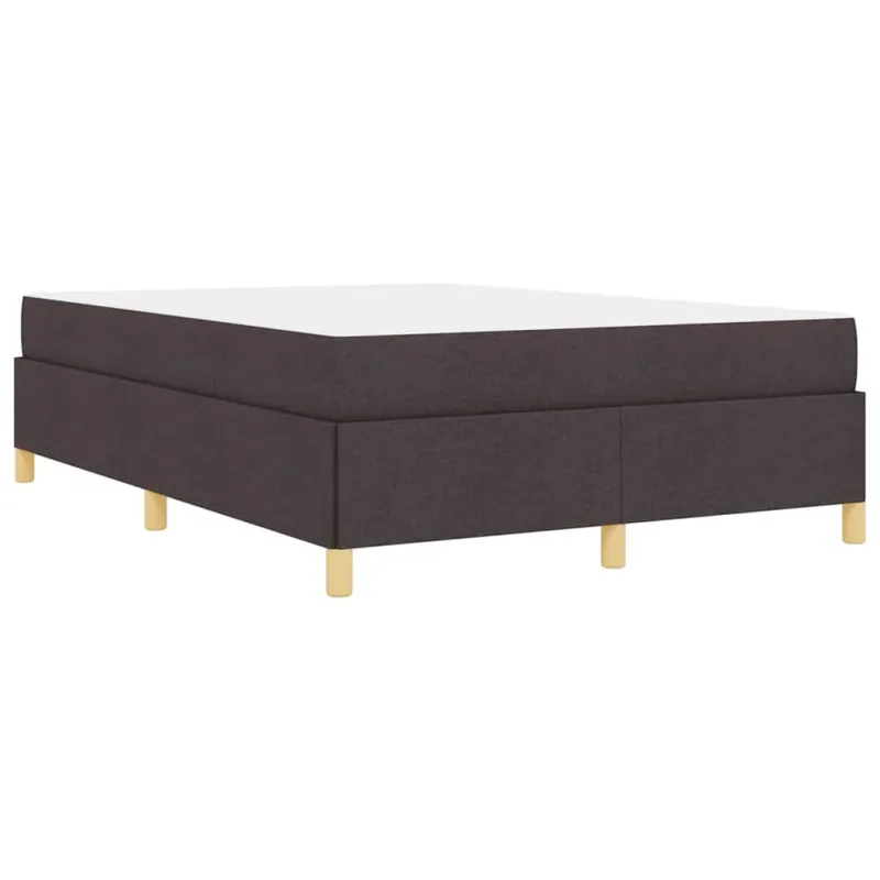 Lovos rėmas su čiužiniu Tamsiai rudas 160 x 200 cm audinys