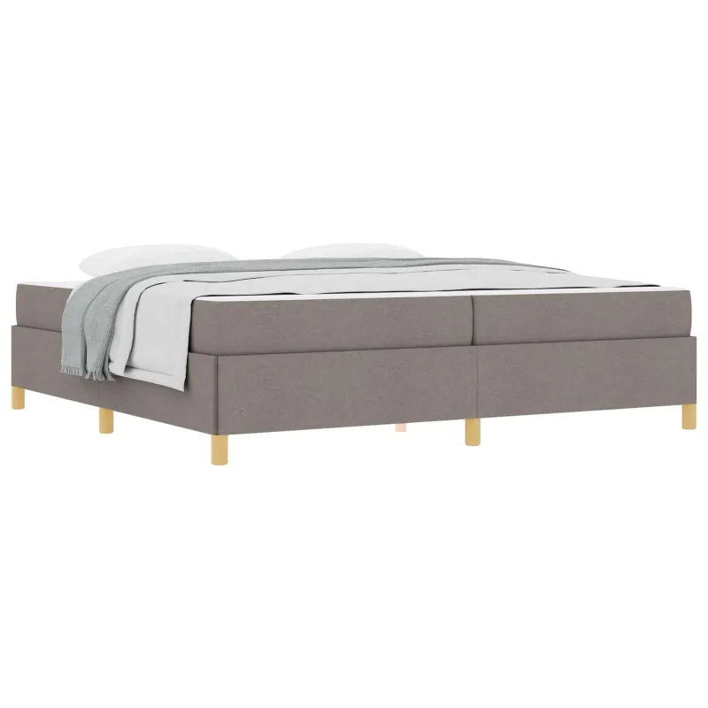 Lovos rėmas su čiužiniu Taupe 200 x 200 cm audinys