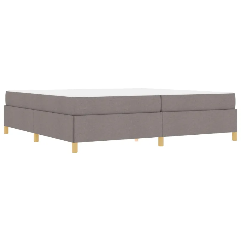 Lovos rėmas su čiužiniu Taupe 200 x 200 cm audinys