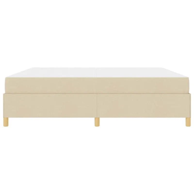 Lovos rėmas su čiužiniu Kreminė 200 x 200 cm audinys