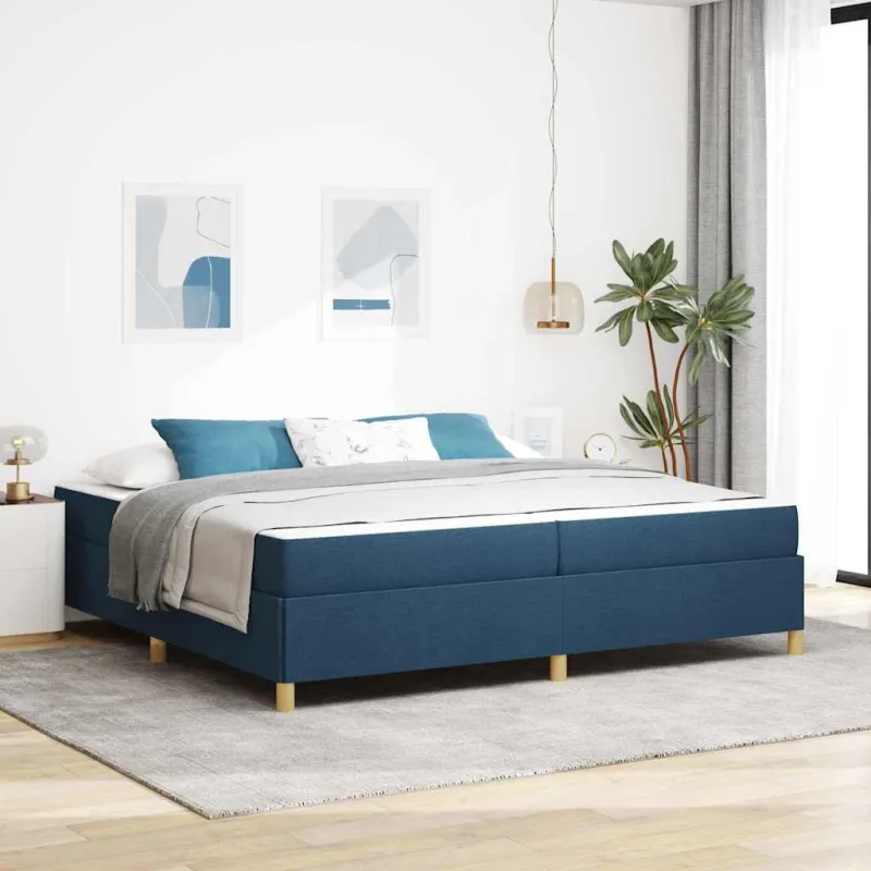 Lovos rėmas su čiužiniu Mėlyna 200 x 200 cm audinys