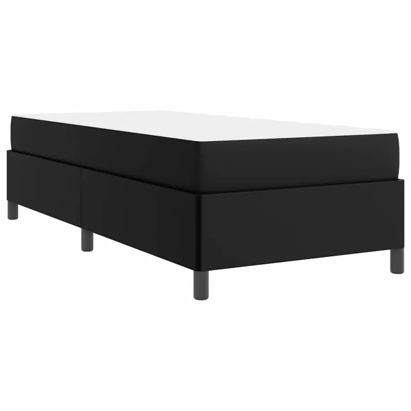Lovos rėmas su čiužiniu Juoda 80 x 200 cm audinys