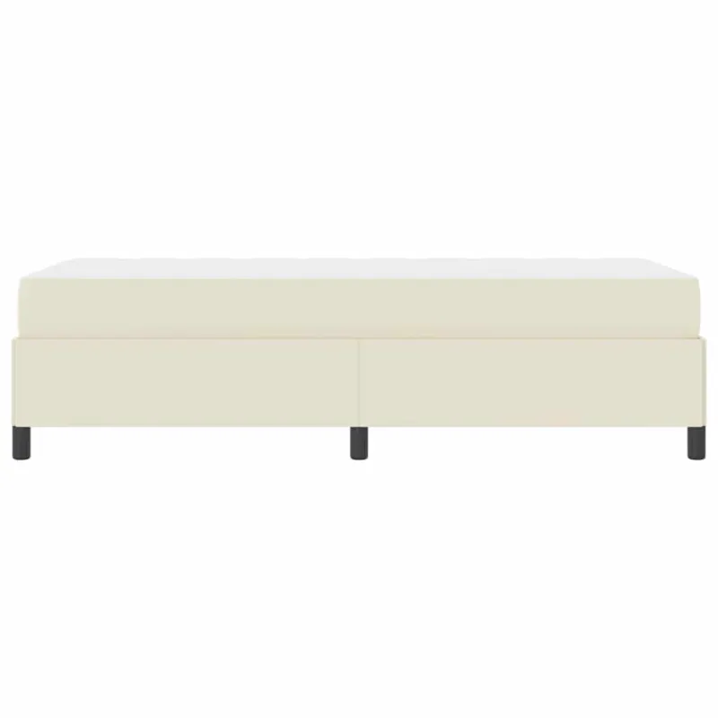 Lovos rėmas su čiužiniu Kreminė 80 x 200 cm audinys