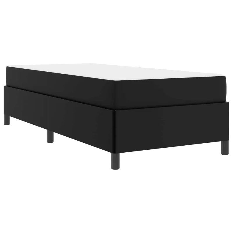 Lovos rėmas su čiužiniu Juoda 90 x 190 cm audinys