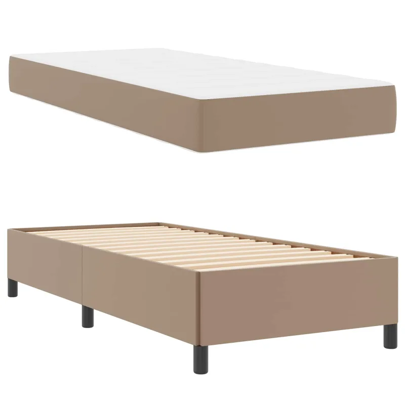Lovos rėmas su čiužiniu Kapučino 100 x 200 cm audinys