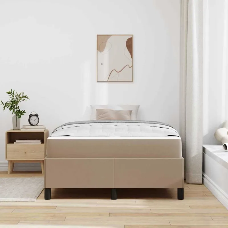 Lovos rėmas su čiužiniu Kapučino 120 x 200 cm audinys