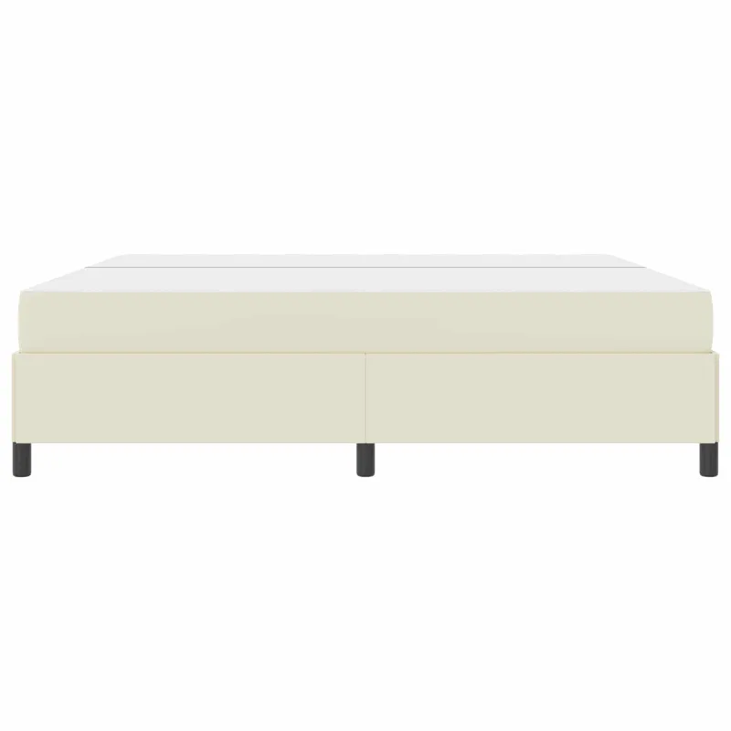 Lovos rėmas su čiužiniu Kreminė 200 x 200 cm audinys