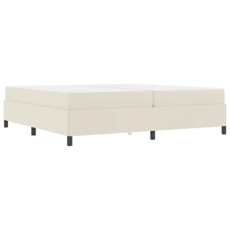 Lovos rėmas su čiužiniu Kreminė 200 x 200 cm audinys