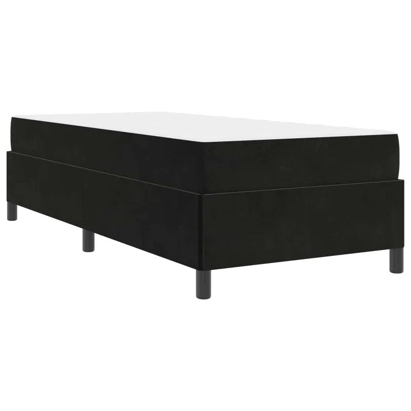 Lovos rėmas su čiužiniu Juoda 90 x 190 cm audinys