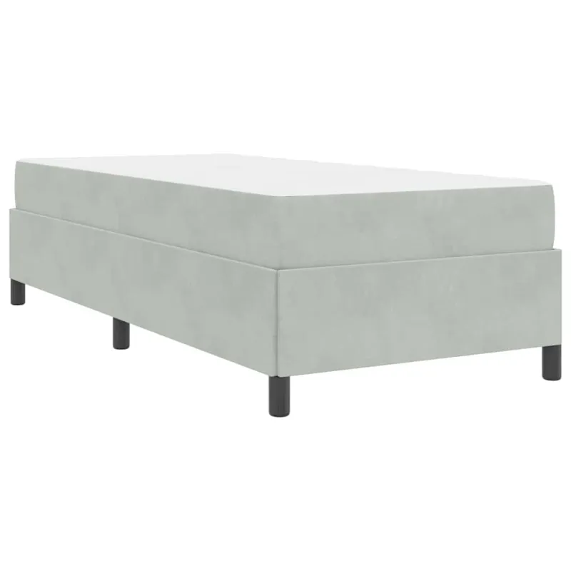 Lovos rėmas su čiužiniu Šviesiai pilka 90 x 200 cm audinys