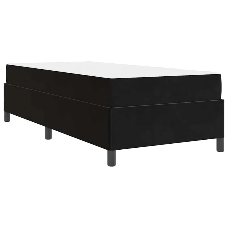 Lovos rėmas su čiužiniu Juoda 90 x 200 cm audinys