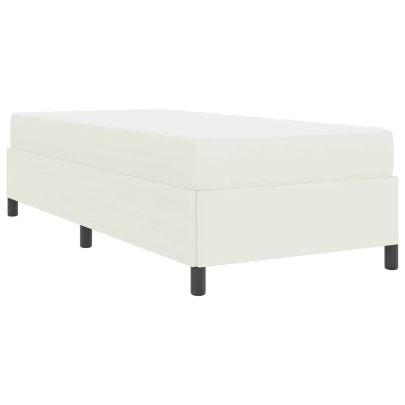 Lovos rėmas su čiužiniu Kreminė 80 x 200 cm audinys